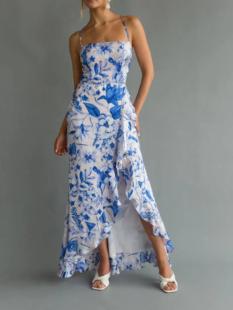 Kimber Floral Ruffle Maxi Dress