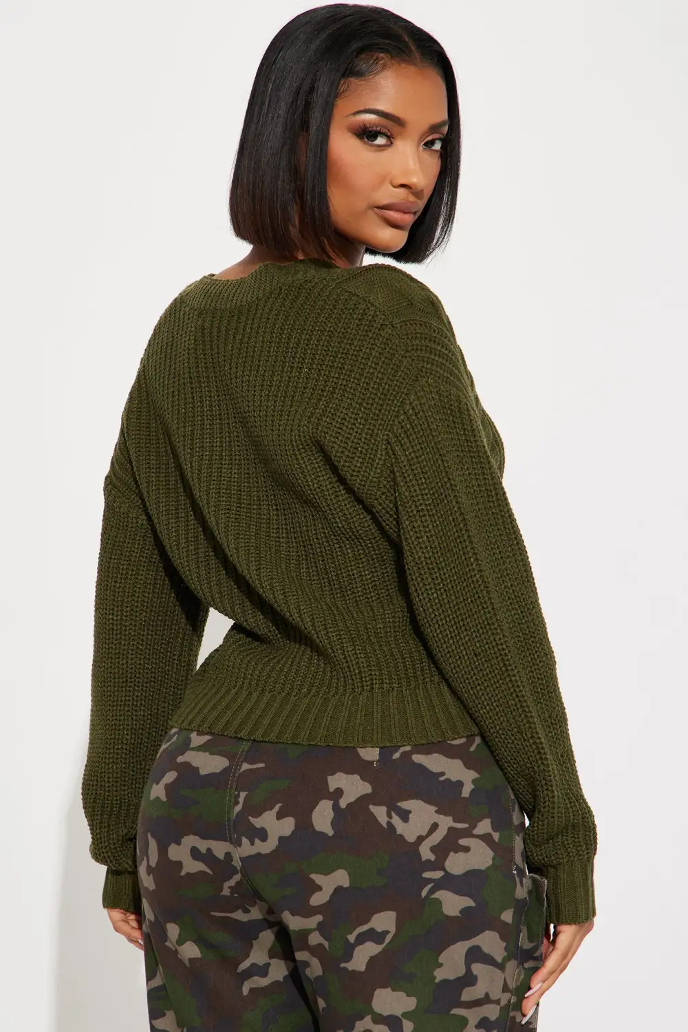 Choosin' You Cardigan - Olive