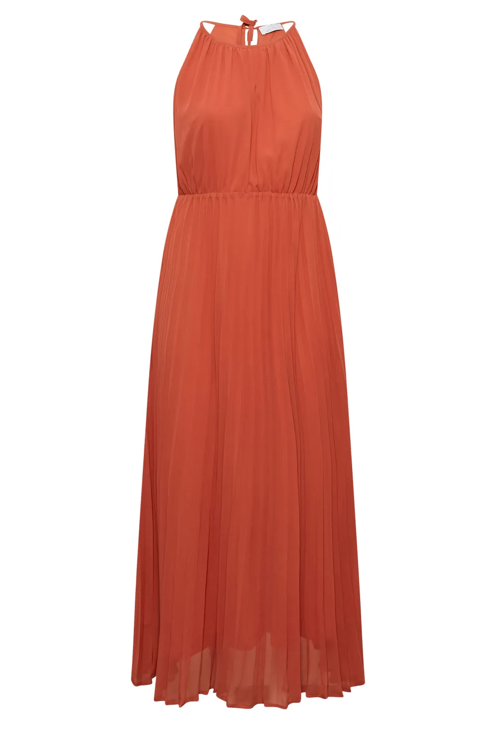 YOURS LONDON Curve Orange Pleated Maxi Dress