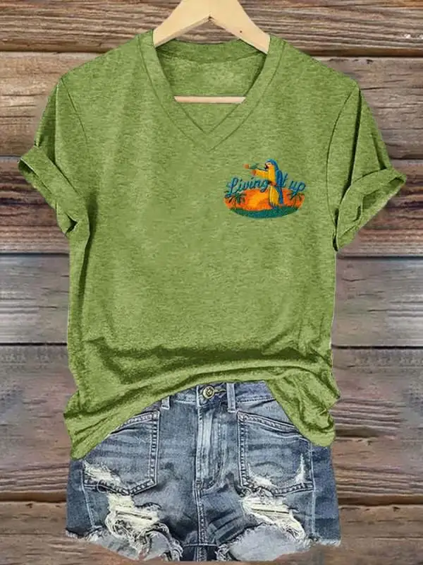 Women's Liuing It Up Print Shirt