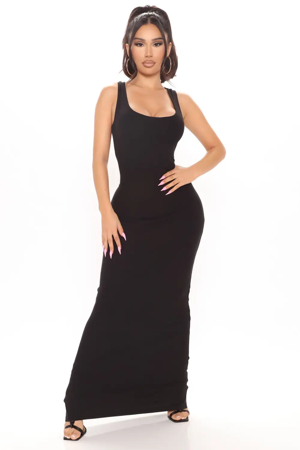 Mulberry Street Maxi Dress - Black