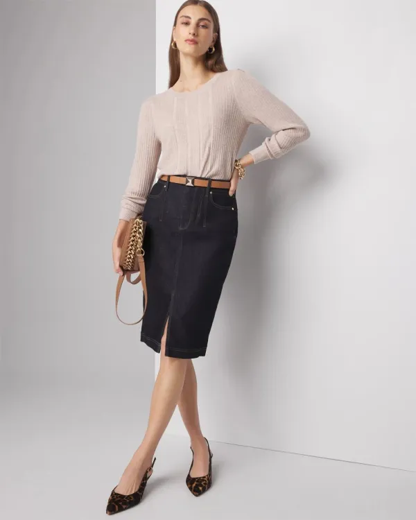 Cashmere Blend Crewneck Sweater