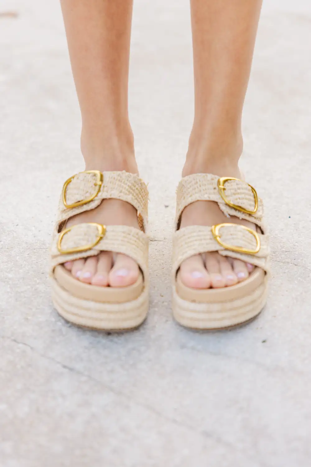 The Clearing Nude Sandals