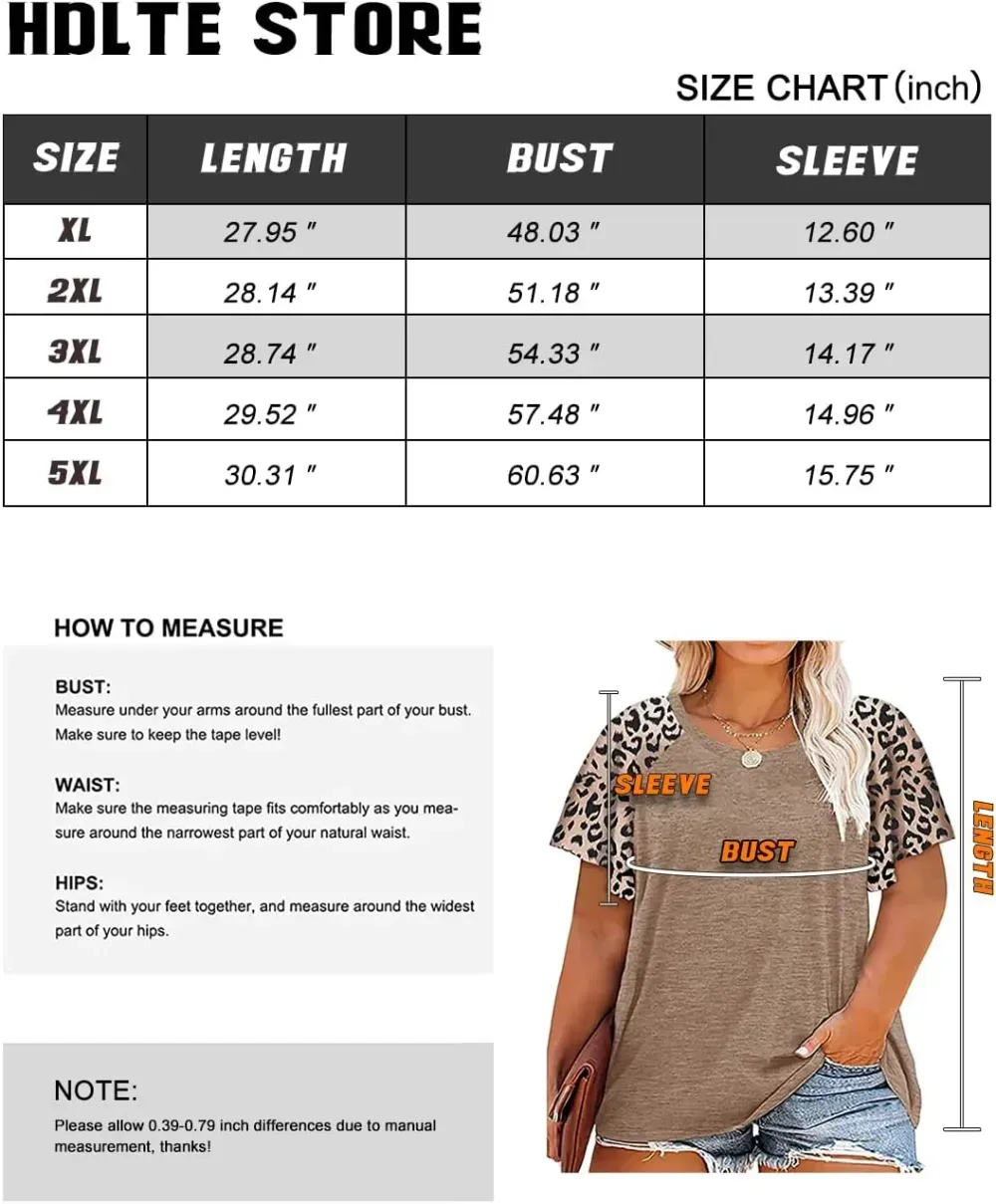 HDLTE Womens Plus Size Tops Floral Bell Sleeves Blouses Summer Crewneck Tunic Loose Casual T Shirts