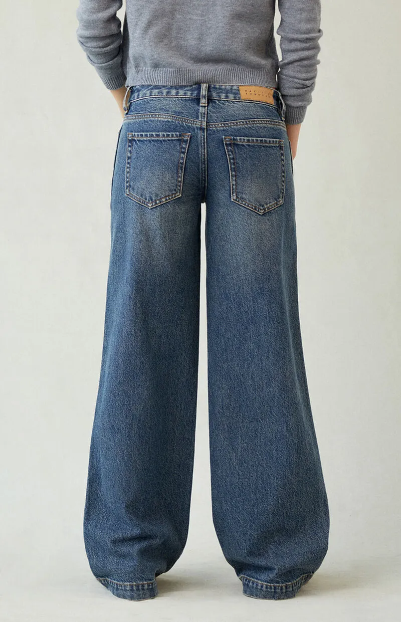 PacSun Casey Low Rise Baggy Jeans Dark Indigo Tint