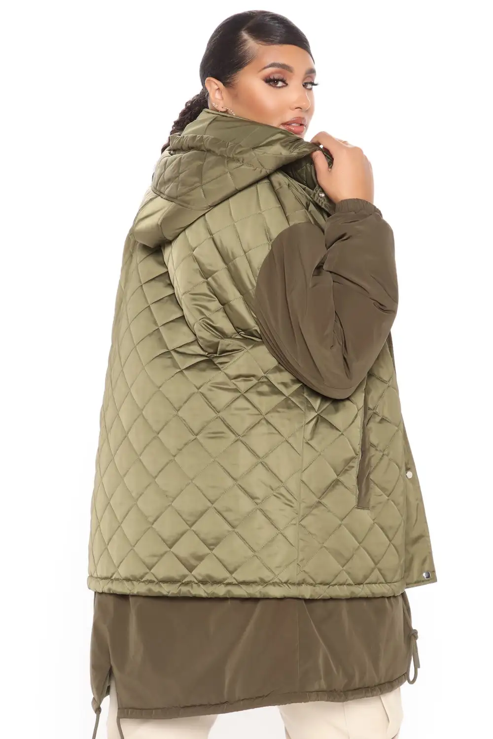 In The Streets Puffer Jacket - Olive