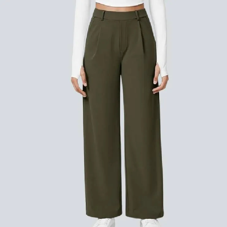 High Waisted Work Pants for Women Business Casual Outfits Office Dress Pants Trousers with Pockets