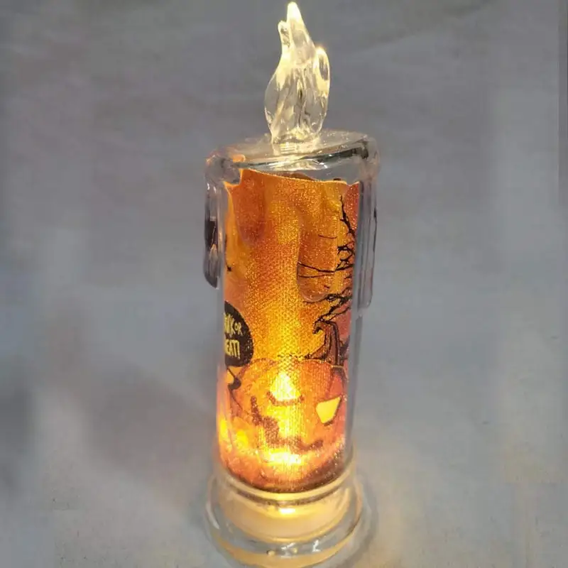 Halloween Tears LED Candle Lamp Ghost Festival Party DIY  Pumpkin Bat Witch Happy Halloween Day Decor For Ghost House 20223