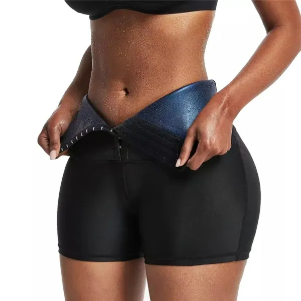 High Waist Sweat Shorts Compressing Shorts with Butt Lifter