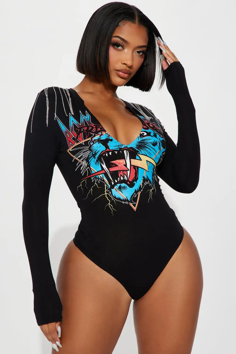 Rock N Soul Bodysuit  - Black