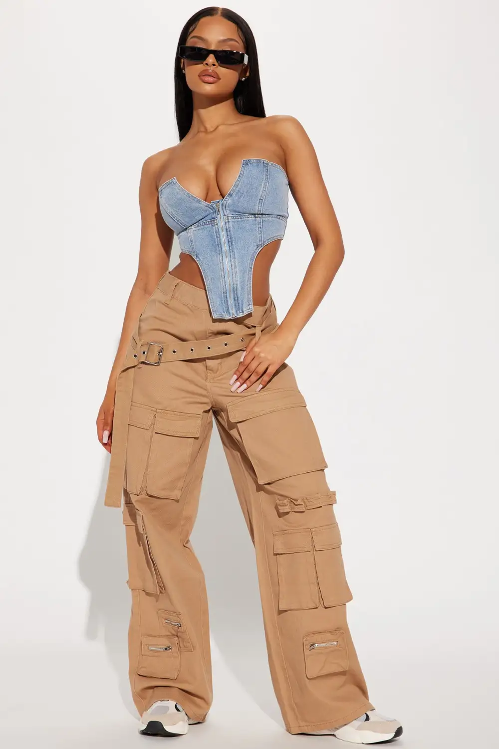 Nubia Denim Top - Light Wash