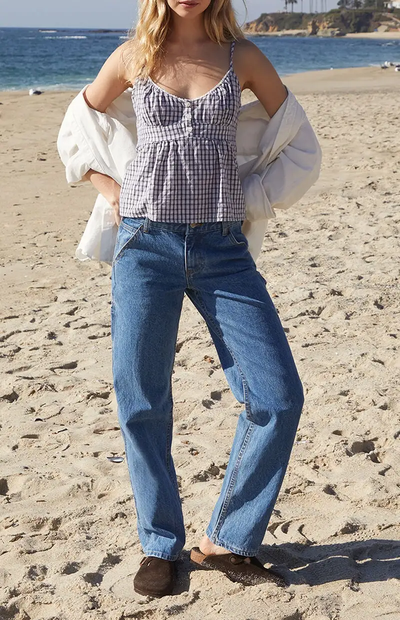 John Galt Plaid Tiffany Tank Top