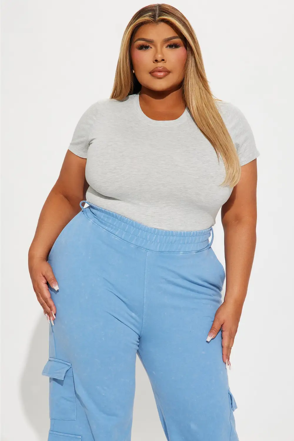 Camilla Classic Fit Crew Neck Tee - Heather Grey