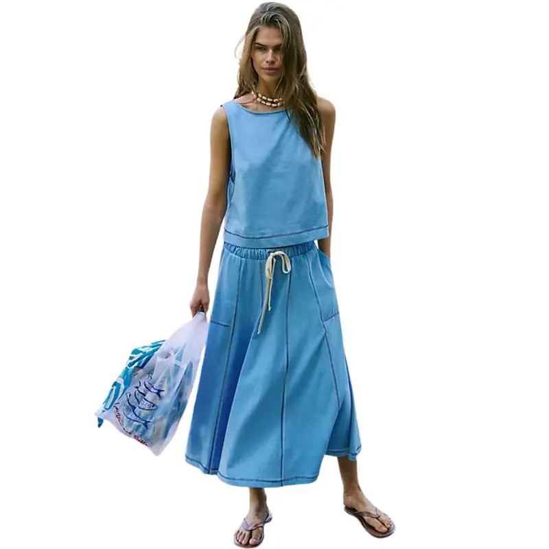 Women's 2 Piece Skirt Sets Summer Matching Sets