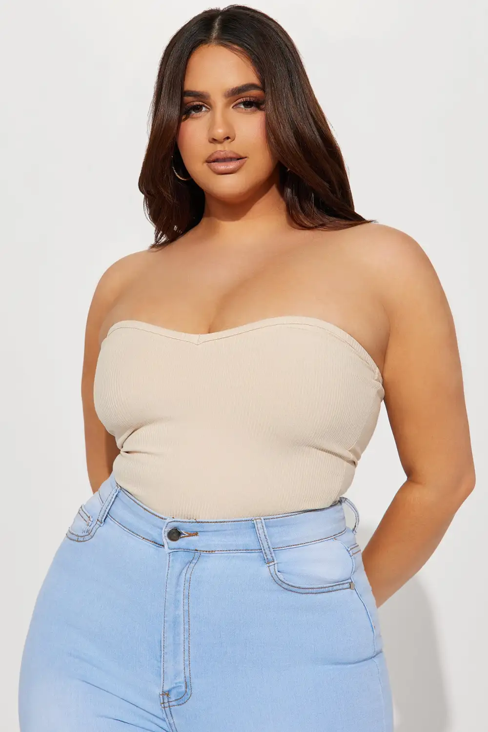 Nicolette Snatched Tube Top - Cream
