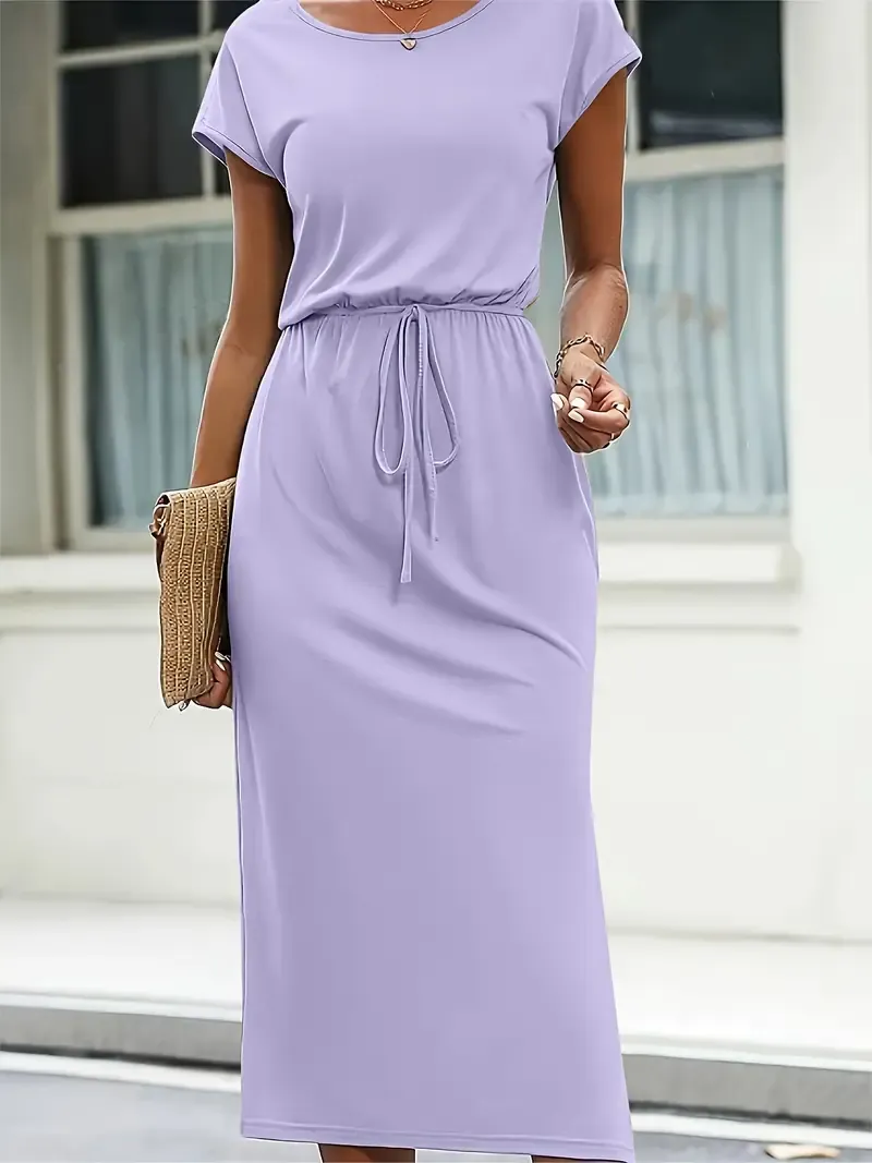 Women's Fitted Polyester Dress