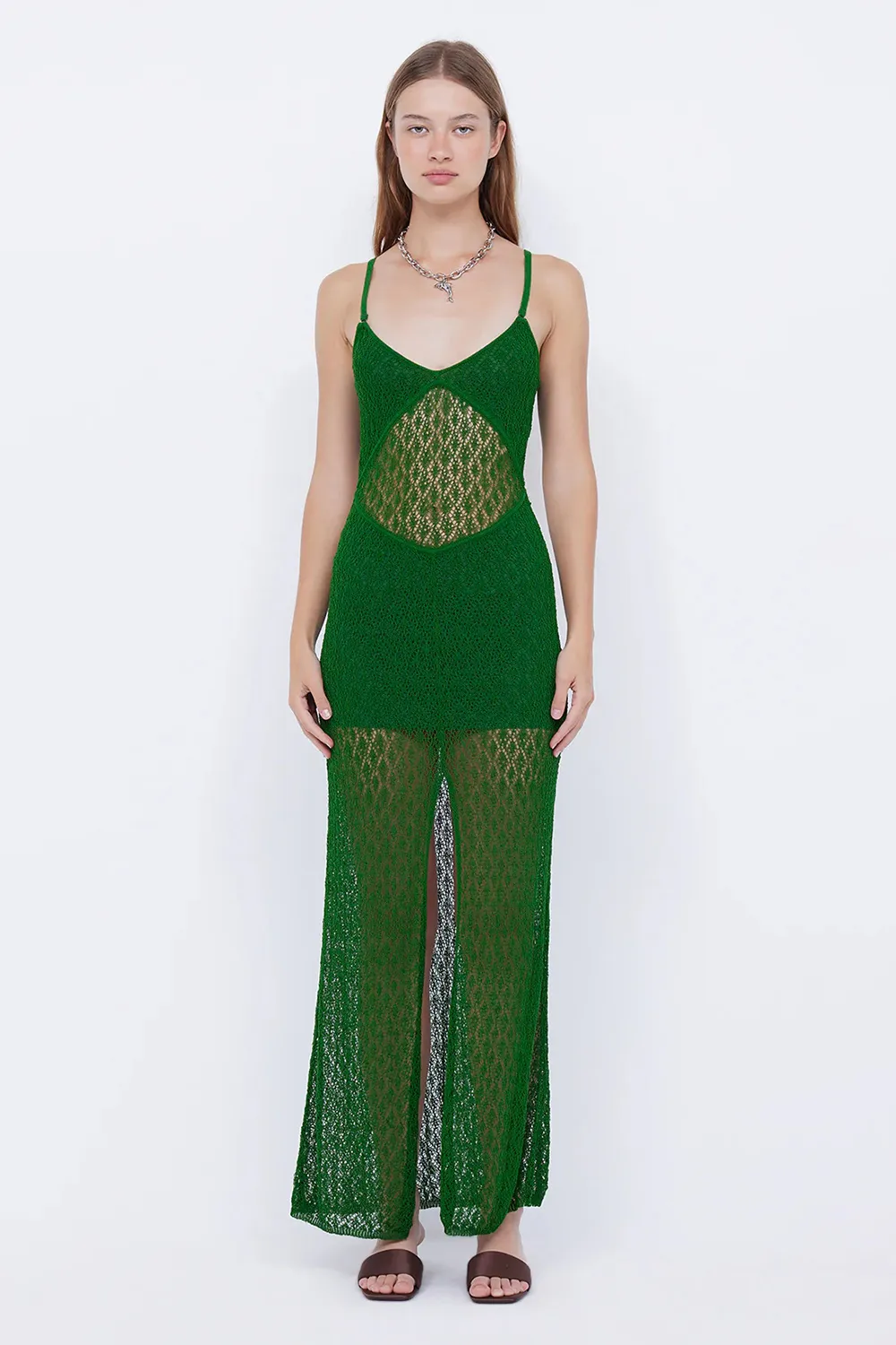 BACKLESS KNIT MAXI DRESS