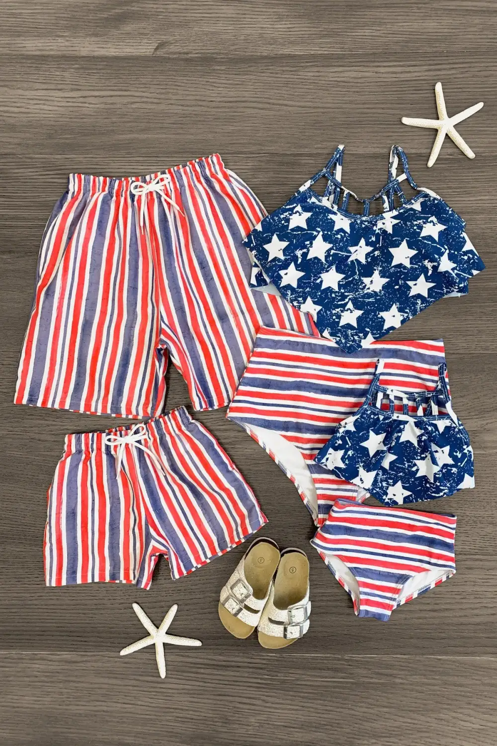 USA Stars & Stripes Family Swimsuits