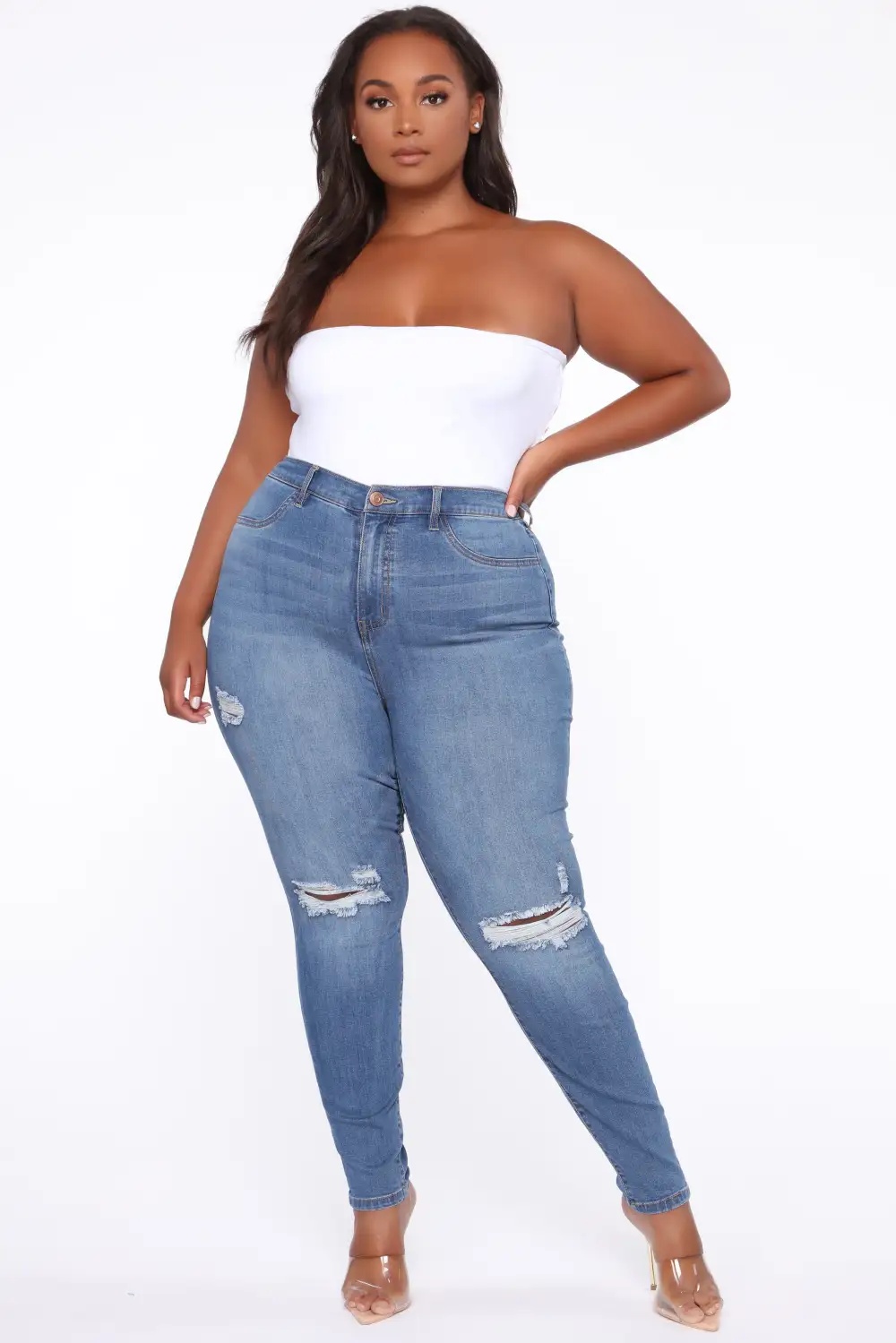 Our Favorite High Rise Skinny Jeans - Medium Blue Wash