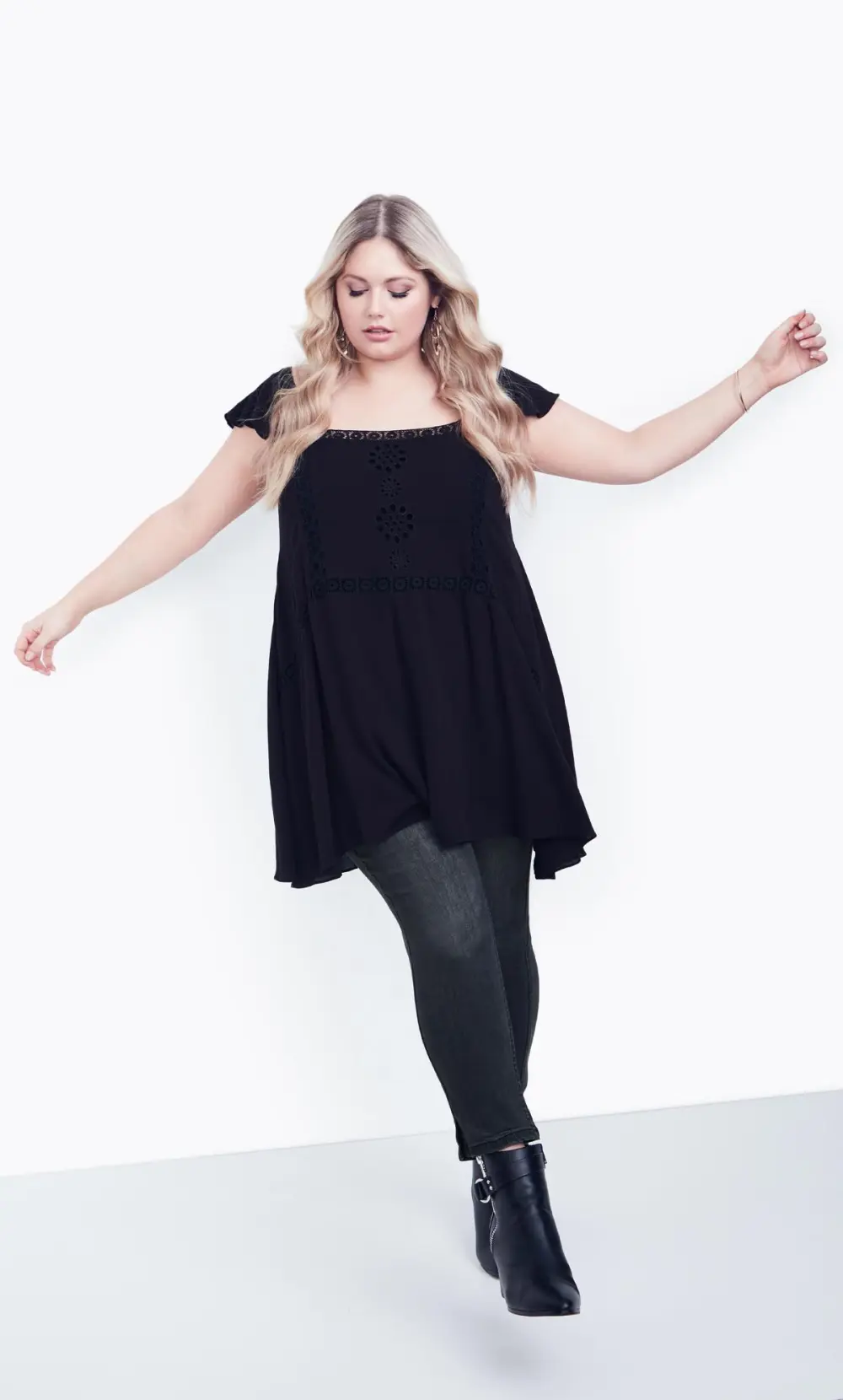 Evans Black Villa Skinny Jean