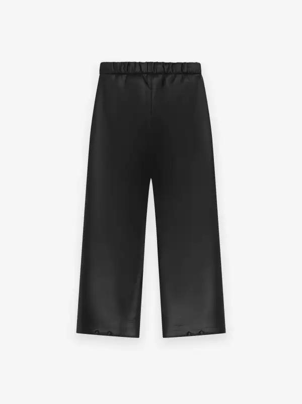 Neoprene Knee Pleat Wide Leg Pant