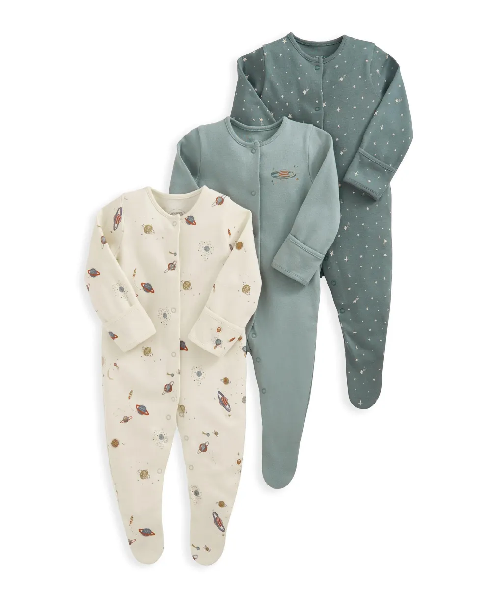 Planets Sleepsuits (Set of 3)