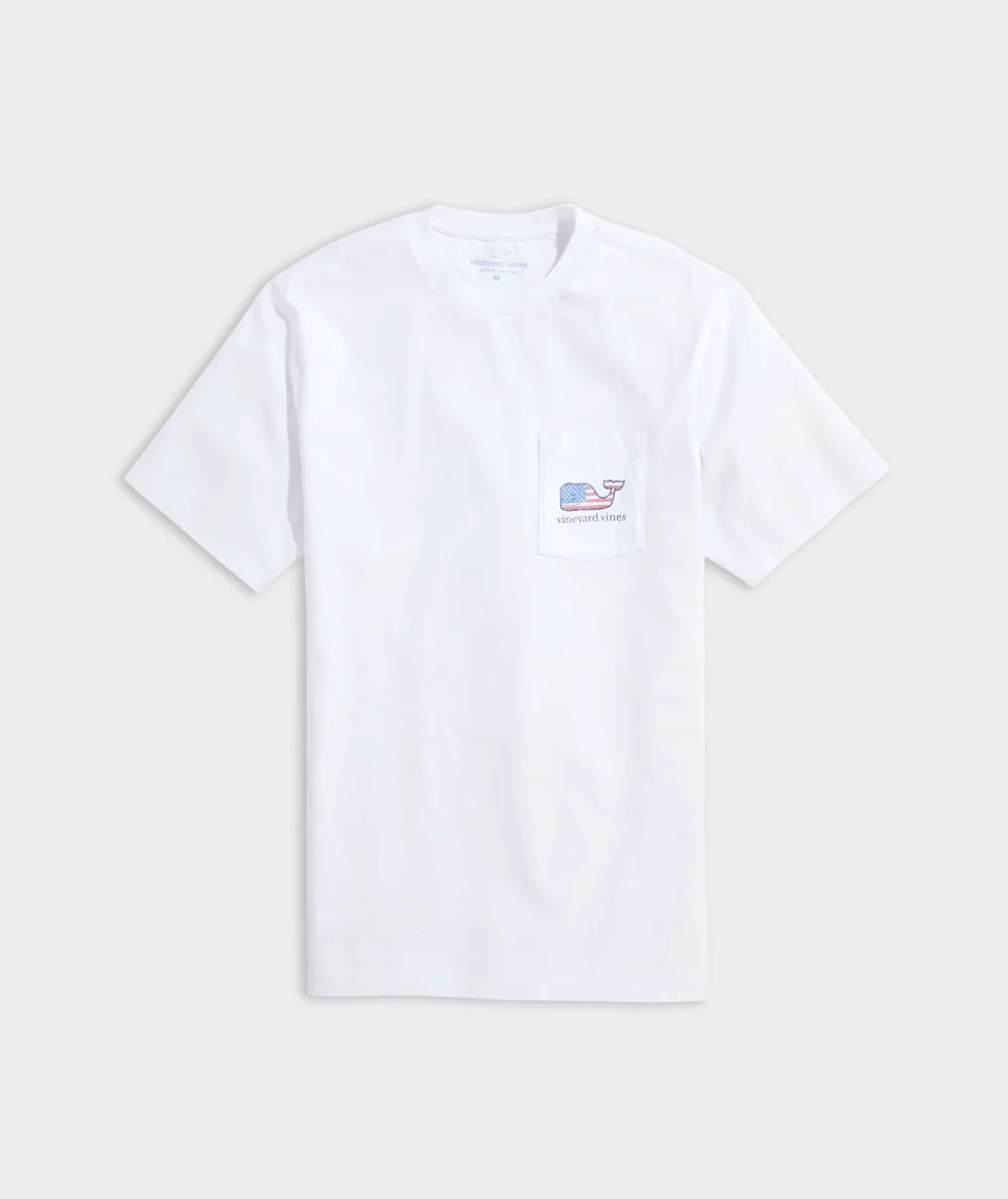 Flag Whale Short Sleeve Pocket Tee