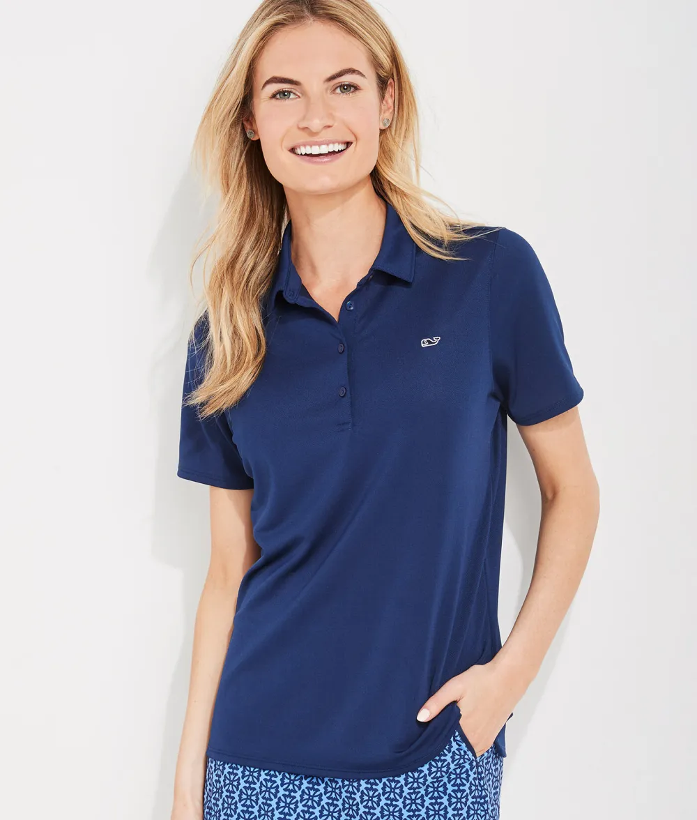 Women's Solid Pique Polo