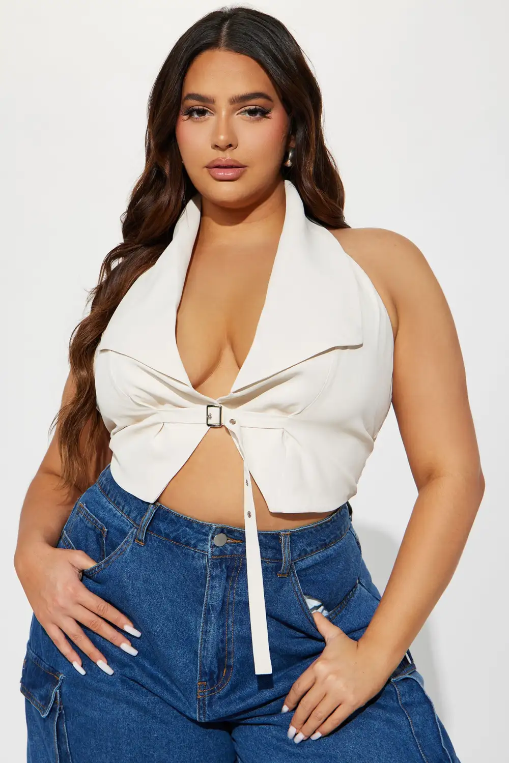 Right From Wrong Vest Top - Ivory