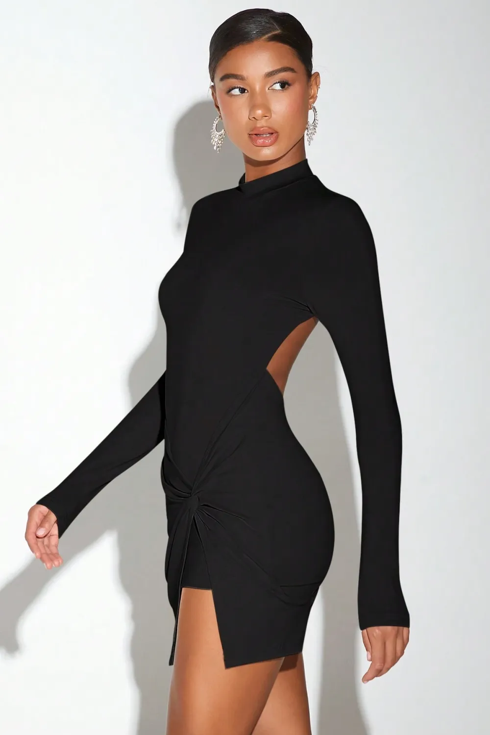 BAE Women's Long Sleeve Backless Dress