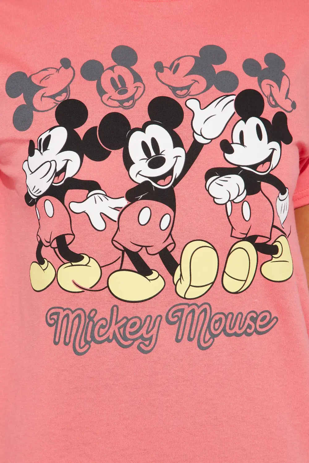Strike A Pose Mickey Mouse Graphic Tshirt - Red