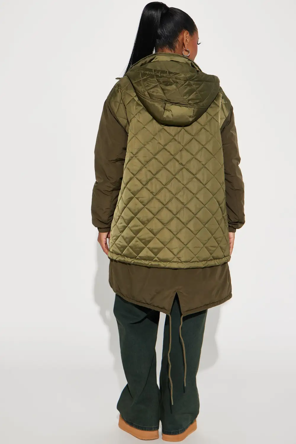 In The Streets Puffer Jacket - Olive
