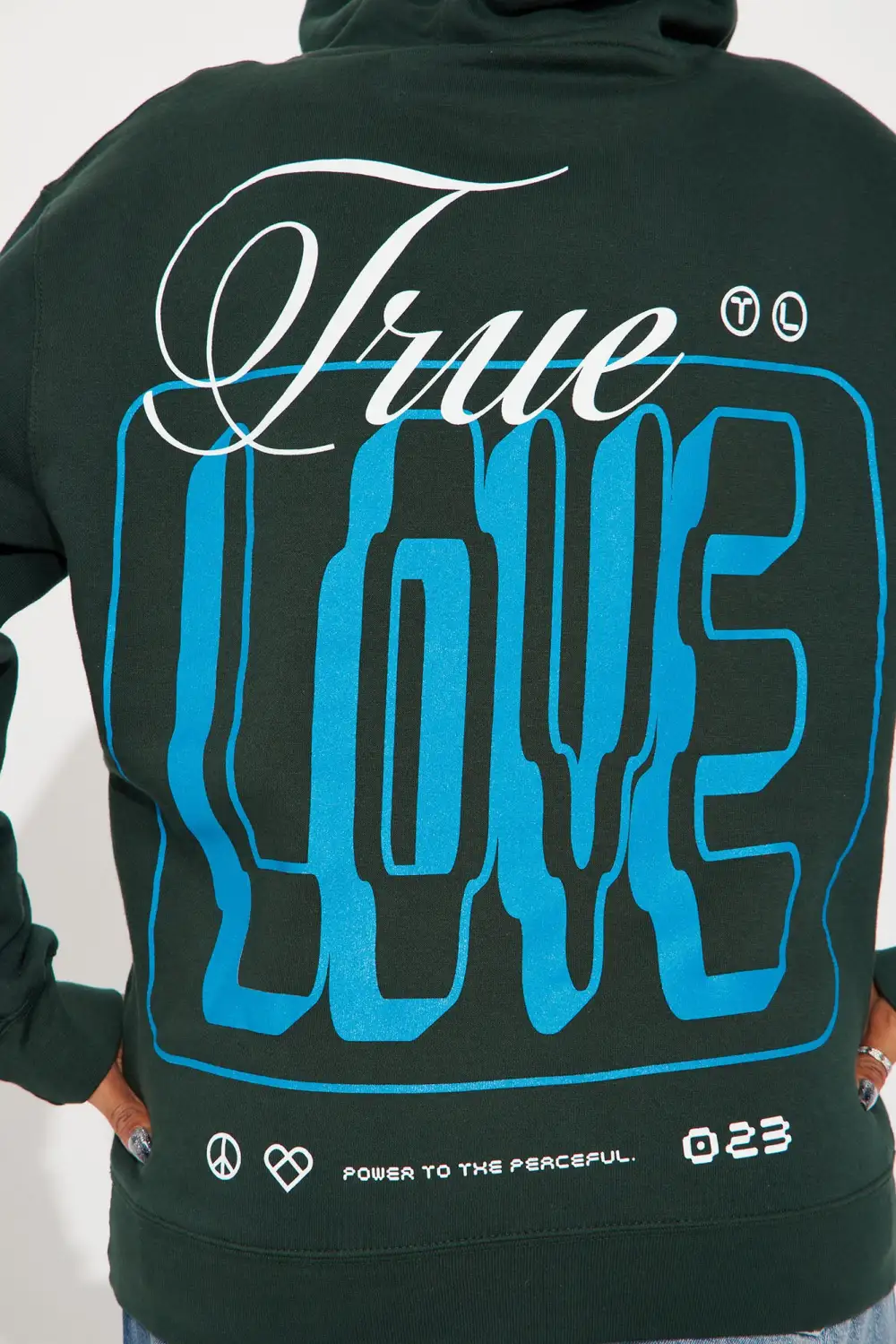 True Love Exists Hoodie - Green