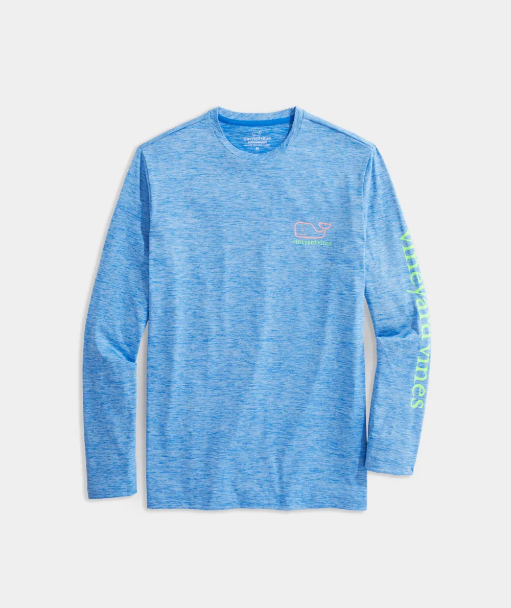 Whale Logo Long-Sleeve Harbor Performance Tee