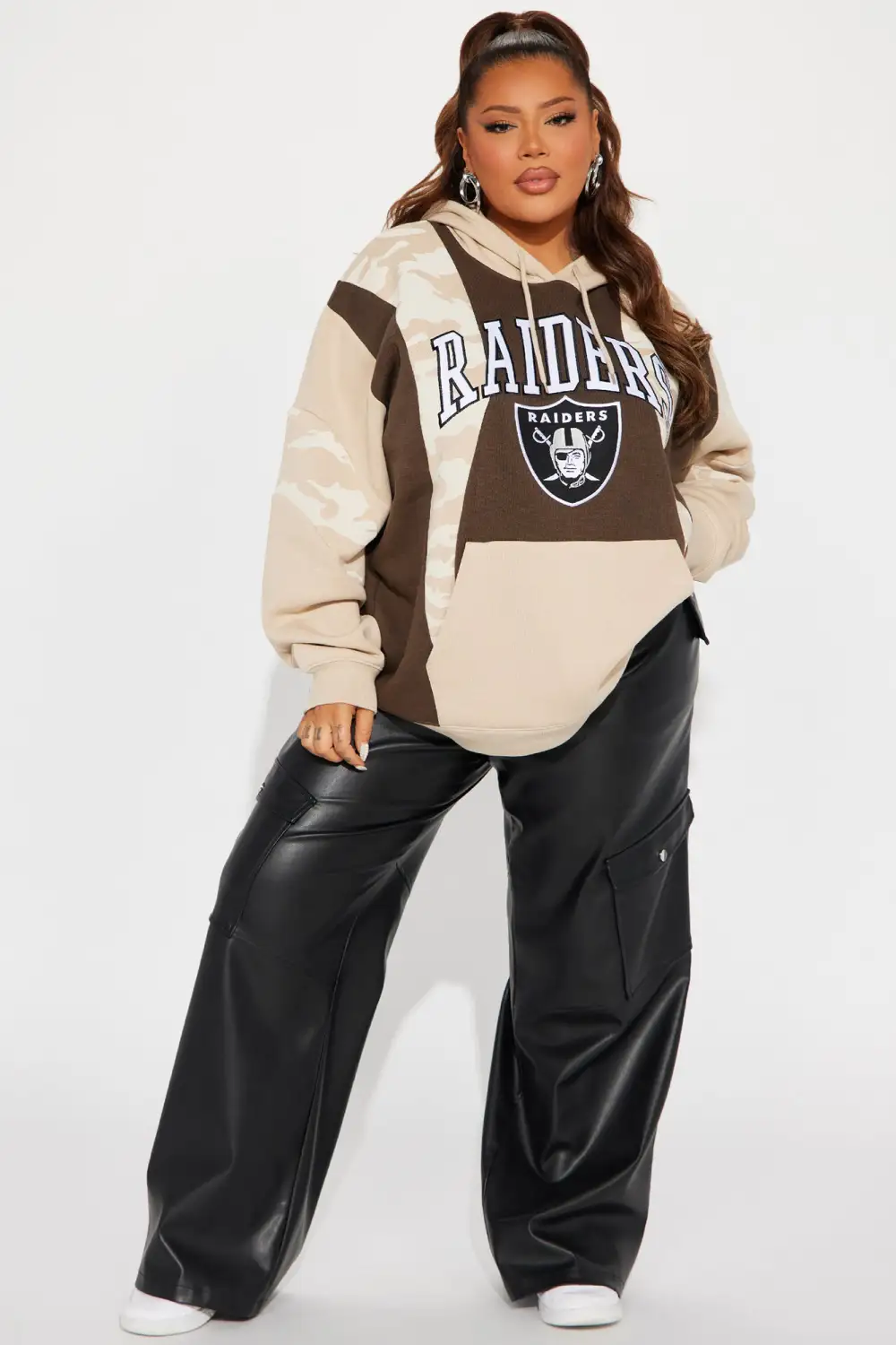 Raiders Camo Hoodie - Brown/combo