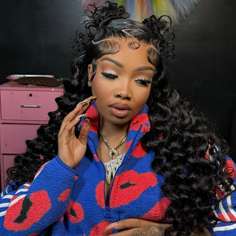 Affordable 13×6 Full Lace Loose Deep Wave Human Hair Wig Sterly Hair
