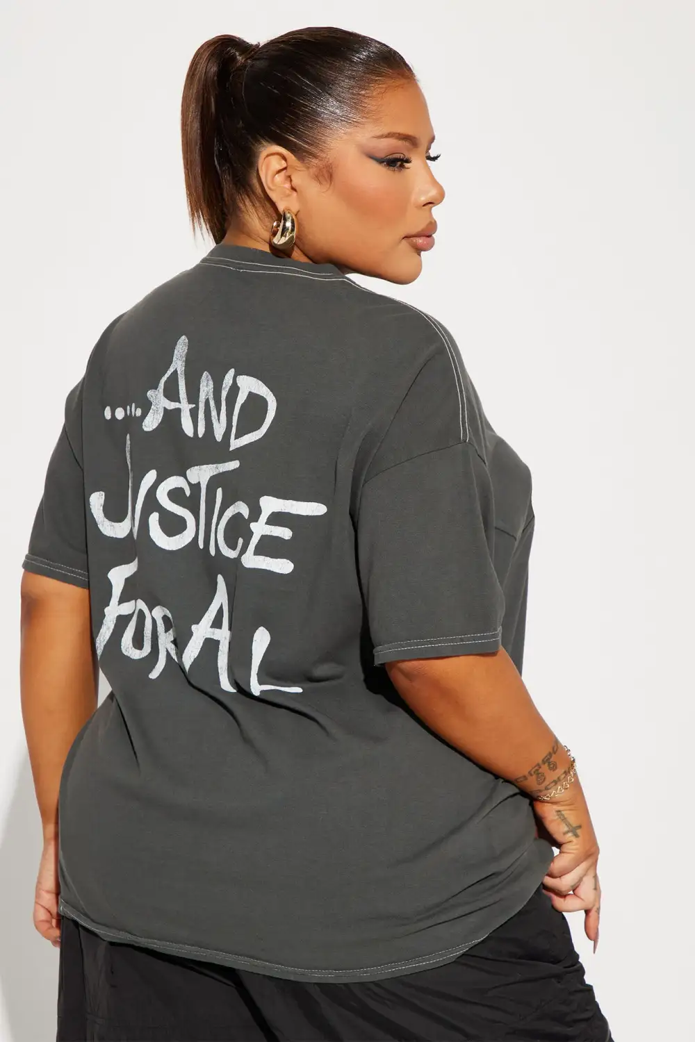 Metallica Front And Back Graphic Tee - Charcoal