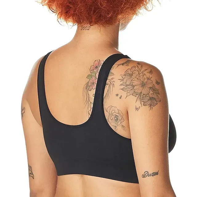 3 Packs Sports Bra for Women High Support with Removable Pad Wireless Yoga Fitness Gym Workout Bra Top Sport Activewear High Impact Breathable Comfortable Stretchy
