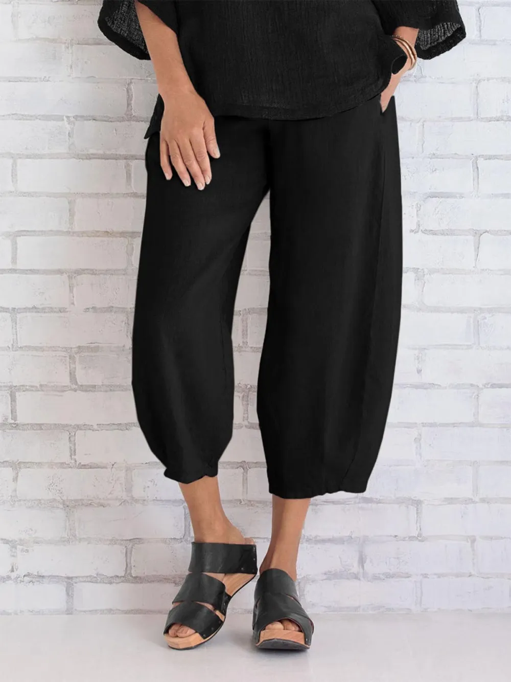 Women Cotton Pants Spring Summer Casual Pants