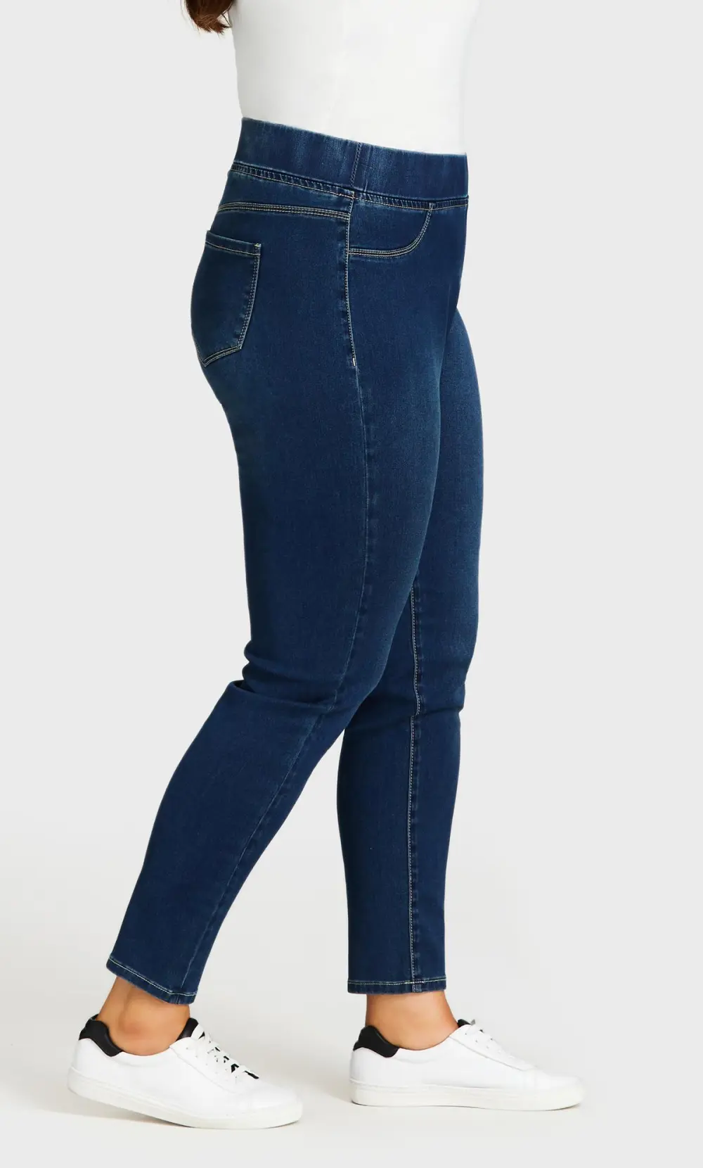 Evans Blue Mid Wash Tall Skinny Jeans