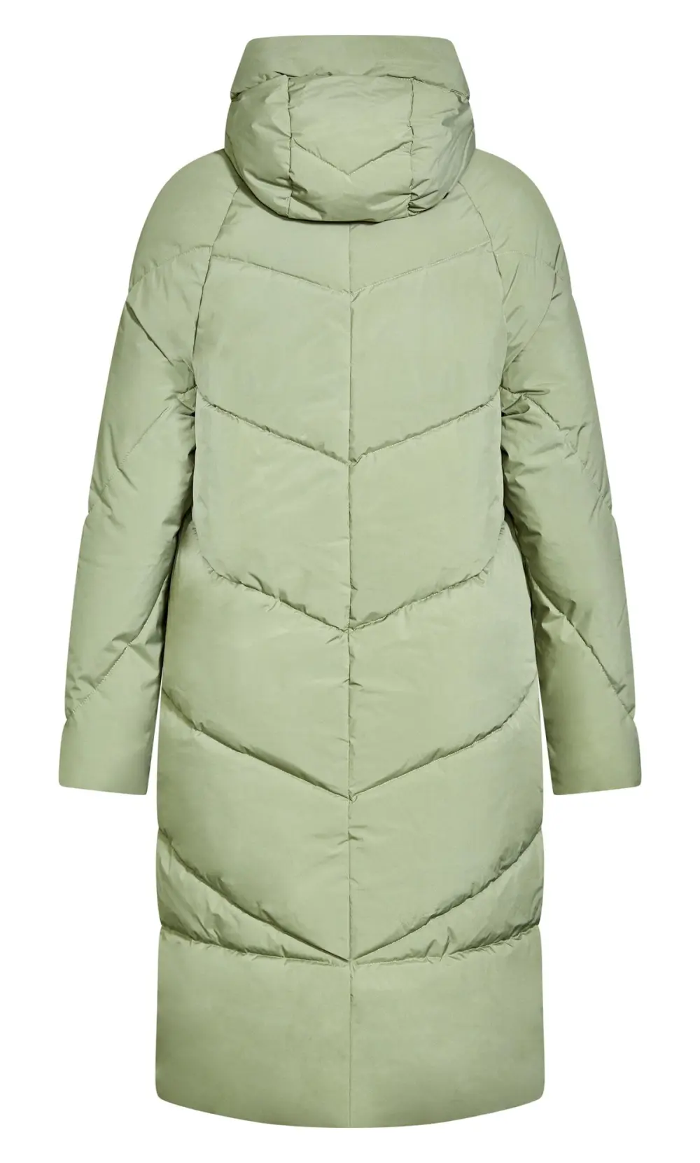 Evans Green Funnel Midaxi Coat
