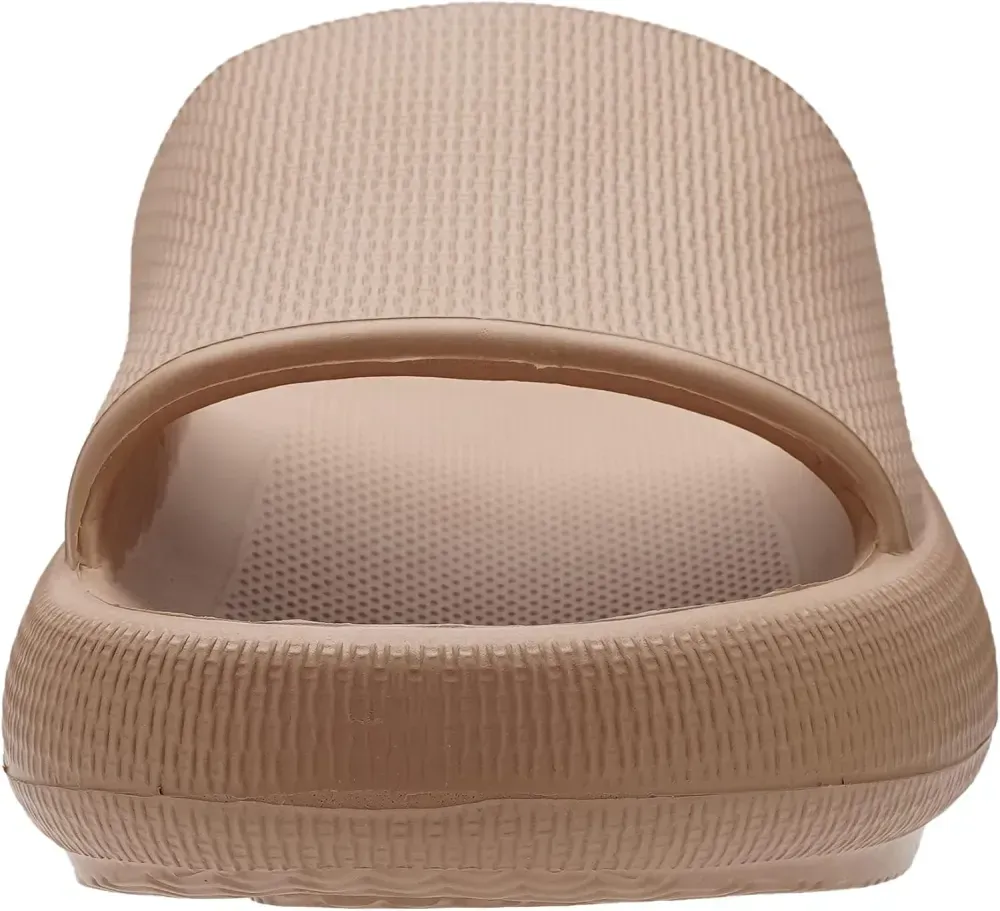 WHITIN Pillow Slippers for Women Non Slip | Cushioned Thick Sole Slides | Quick Drying Bathroom Sandals