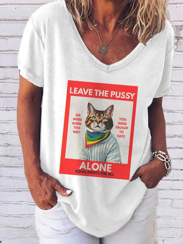 Women'S Pride Month V-Neck Short-Sleeved T-Shirt