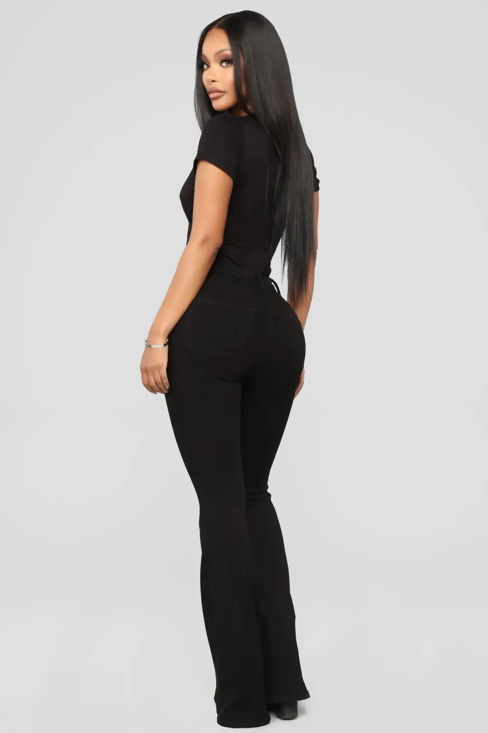 Deep In My Soul Flare Jeans - Black