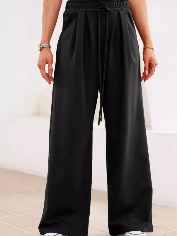 High Waist Pleated Pants