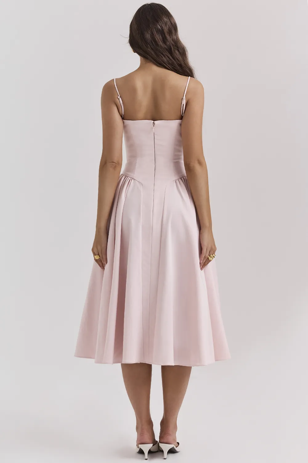 TAUPE CORSET SUNDRESS