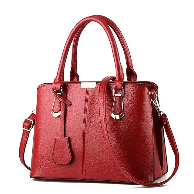 Women's Messenger Bag Sling Shoulder Bag Crossbody Bag PU Leather Daily Date Office & Career Solid Color Violets Black White