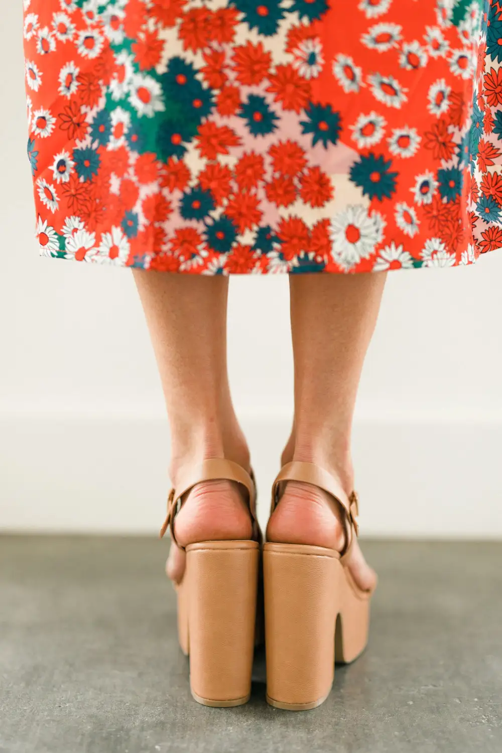 Take A Stand Tan Brown Platform Heels