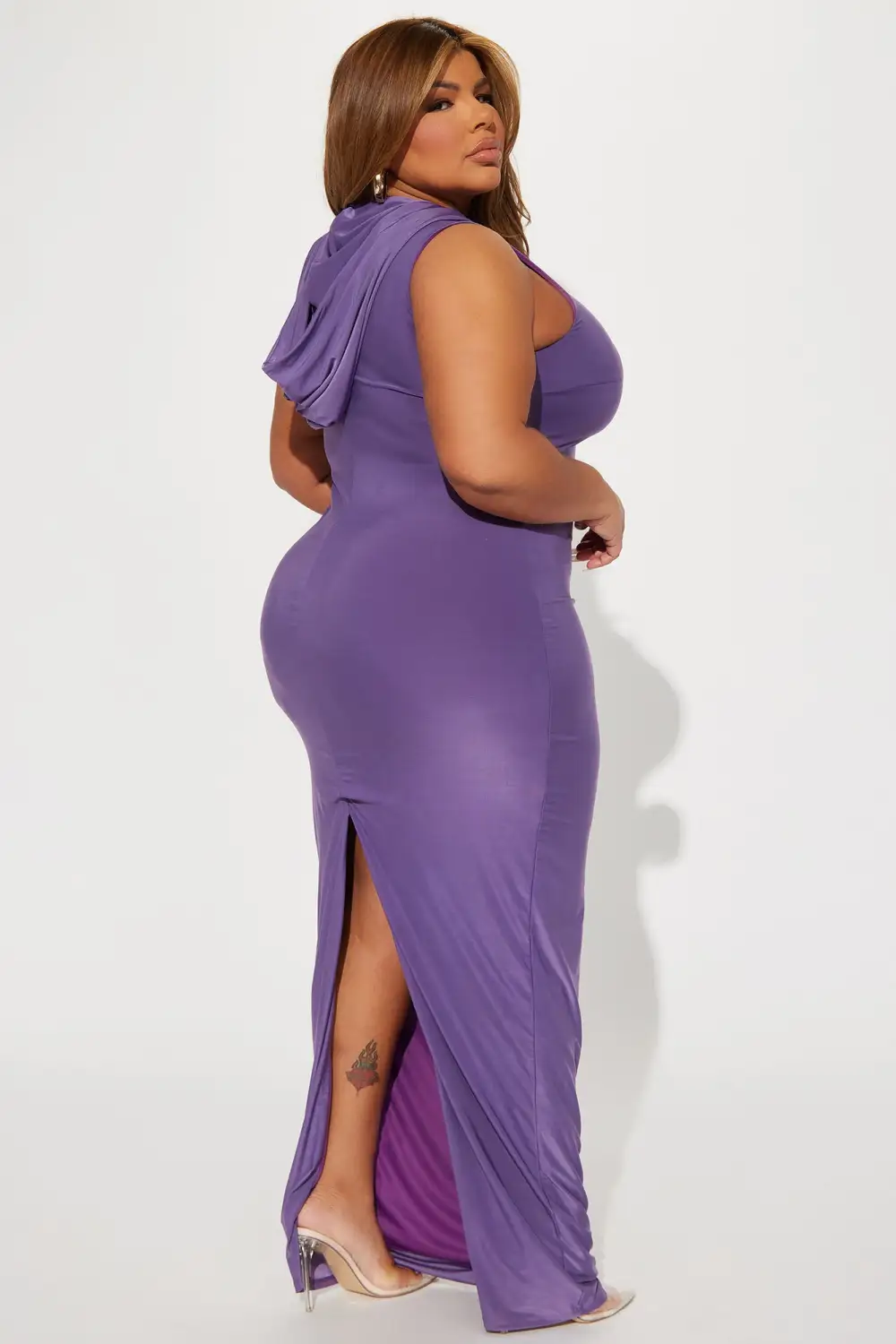 Keep It Hood Maxi Dress - Purple