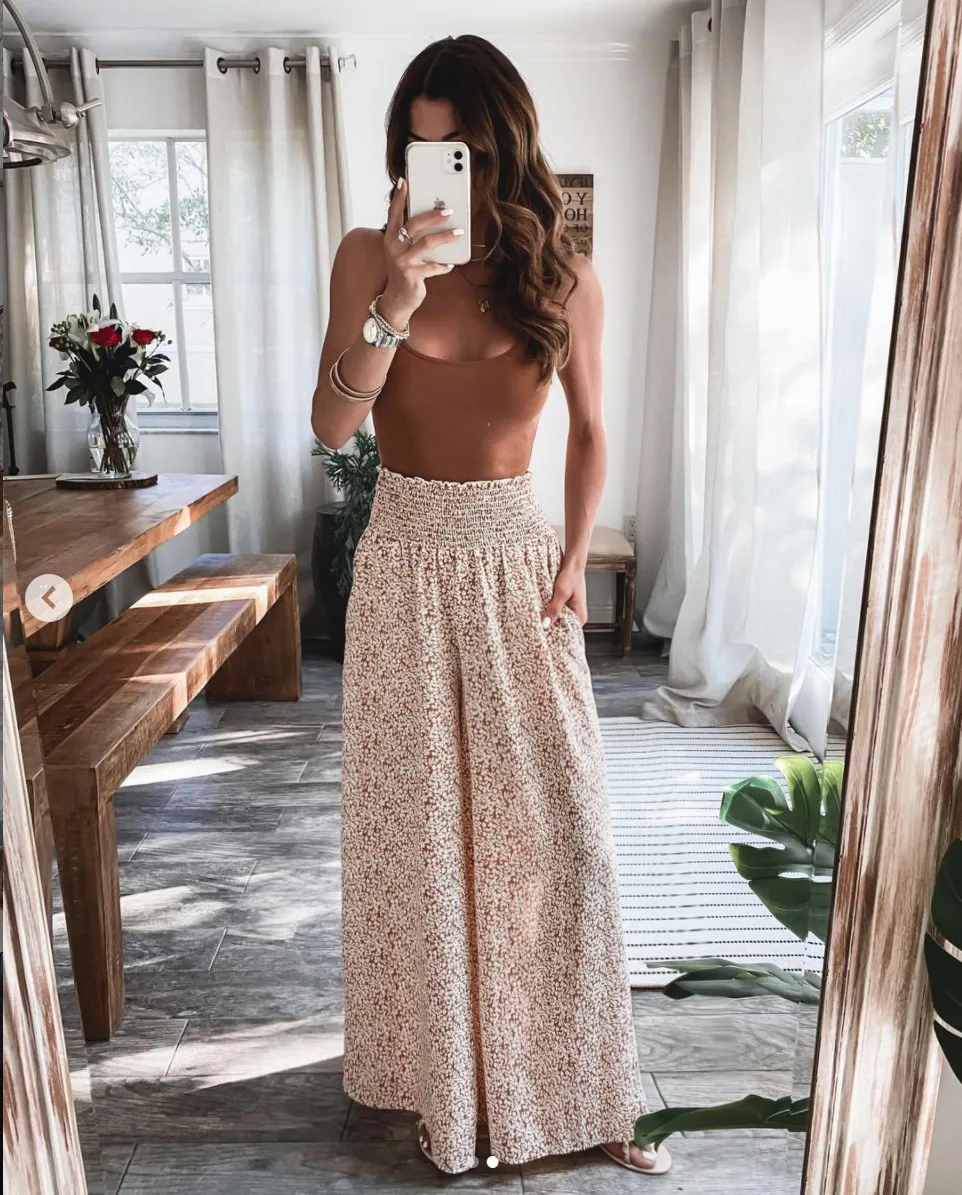 Loose Drape Straight Leg Pants